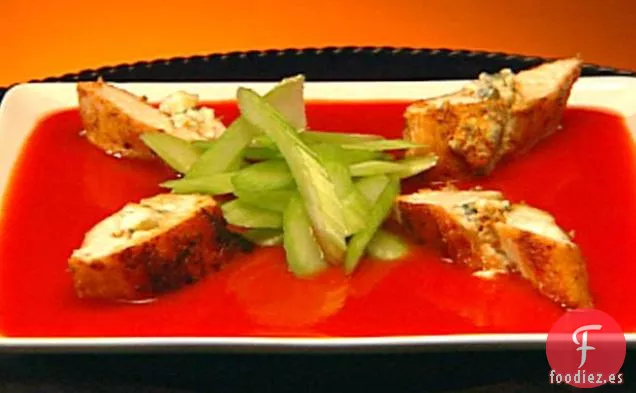 Pechugas de Pollo Rellenas de Estilo Búfalo Picante