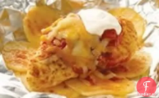 Paquete de Papel de Aluminio para Cena de Pollo y Tacos