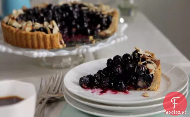 Tarta de Desayuno de Almendras y Arándanos