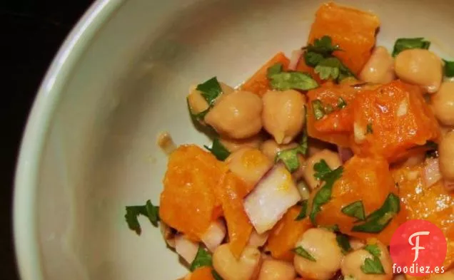 Ensalada Tibia De Calabaza Y Garbanzos