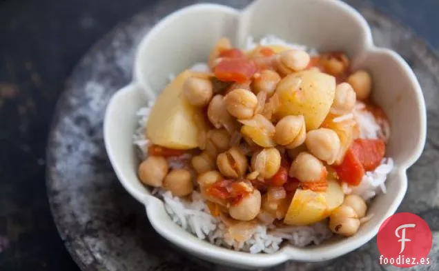 Curry de Patata de Garbanzo