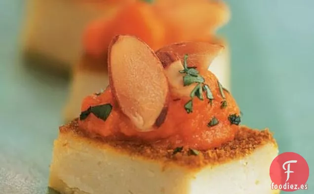 Canapés de Garbanzos al Curry con Mantequilla de Jengibre y Zanahoria