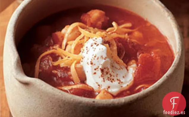 Chile de Frijoles Garbanzos Dulces y Picantes