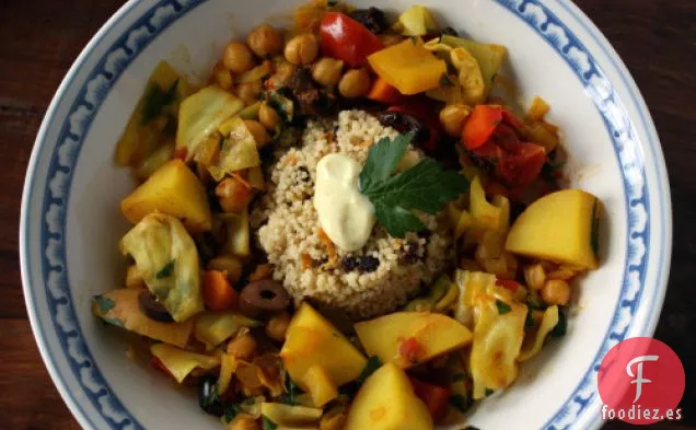 Tagine Con Zanahorias, Papas Y Aceitunas