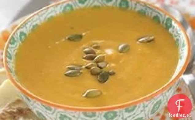 Sopa Cremosa de Curry de Calabaza