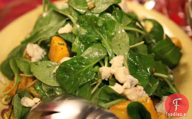 Calabaza Asada con Pistachos y Gorgonzola