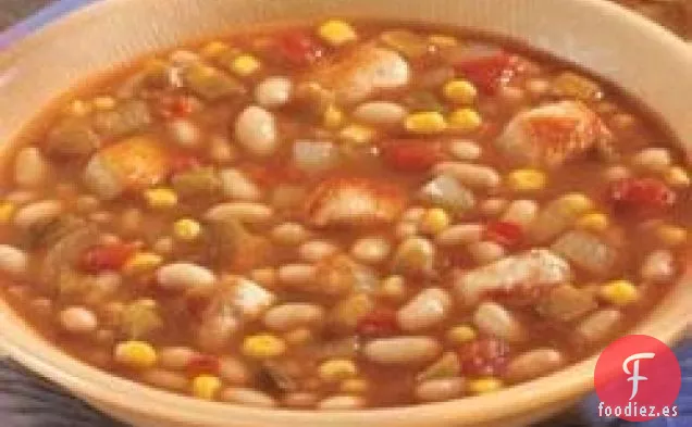 Sopa de Pollo y Frijoles Blancos del Suroeste