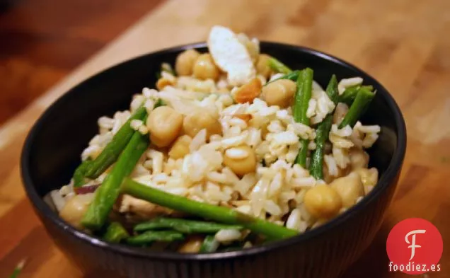 Espárragos Y Arroz Integral