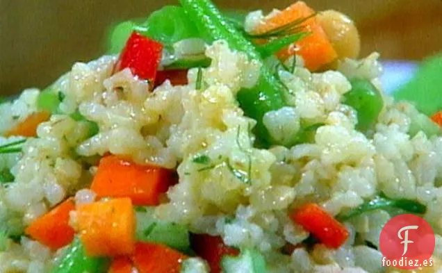 Ensaladas de Arroz con Verduras y Frijoles