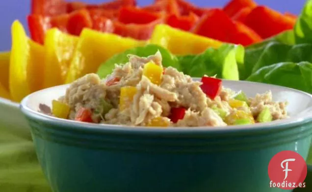 Ensalada de Atún Picante Cargada de Verduras