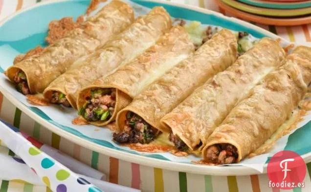Taquitos de Pavo y Espinacas