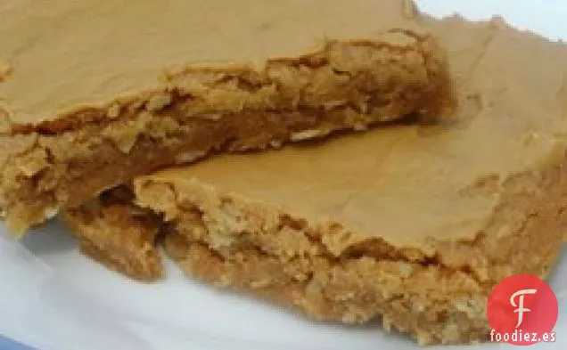 Brownies de Mantequilla de Maní y Avena