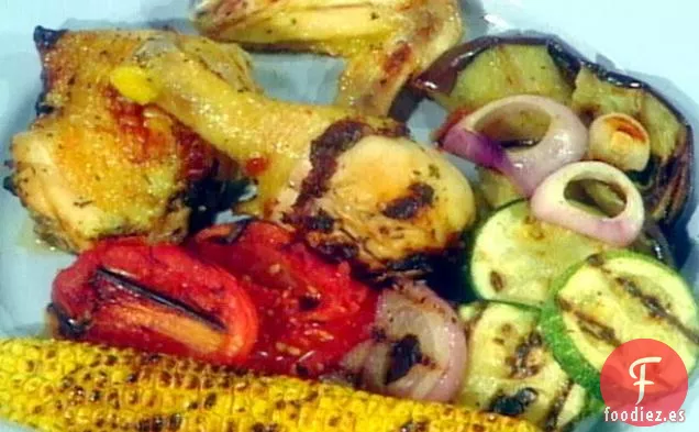 Pollo a La Parrilla con Ajo