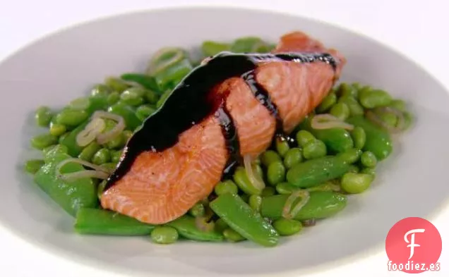 Salmón Glaseado Balsámico