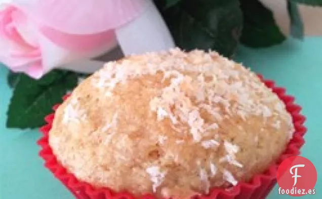 Muffins de Coco y Mango con Jengibre Confitado