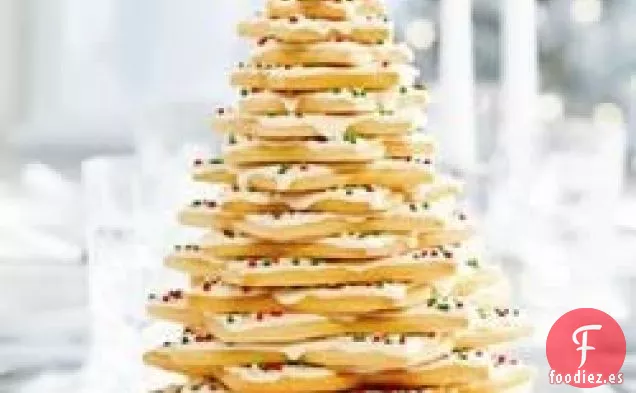 Centro de Mesa de Árbol de Galletas Navideñas