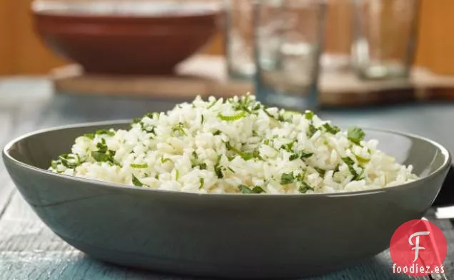 Arroz con Ajo, Cilantro y Lima