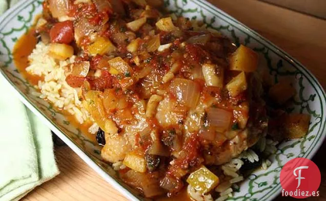 Pollo Estofado Con Tomates, Canela Y Limón En Conserva