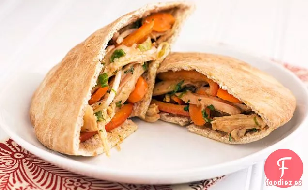 Pitas de Pollo con cacahuete