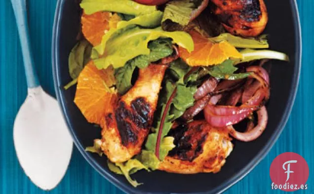 Piernas de Pollo a la Parrilla con Naranja y Romero