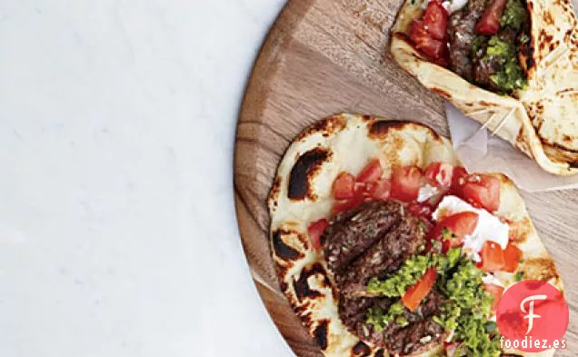 Hamburguesas de Cordero con Harissa Verde