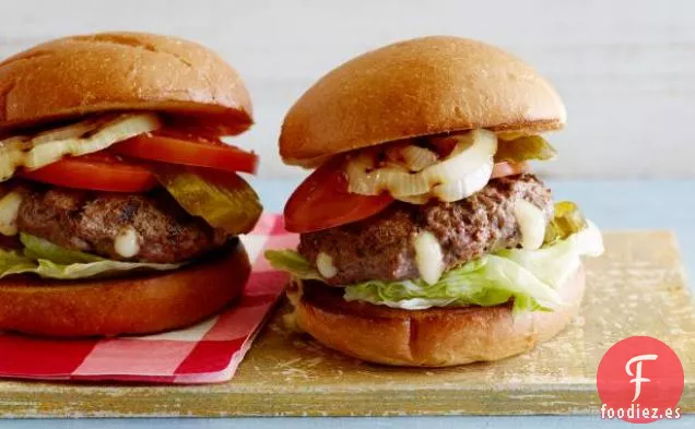 Hamburguesas Rellenas de Queso