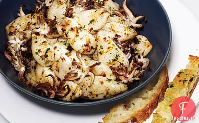 Calamares a La Parrilla Marinados