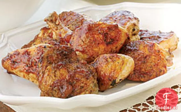 Pollo A La Parrilla Con Glaseado Balsámico De Albaricoque