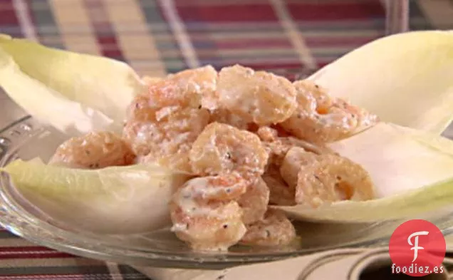 Camarones de Roca con Salsa Cremosa Picante