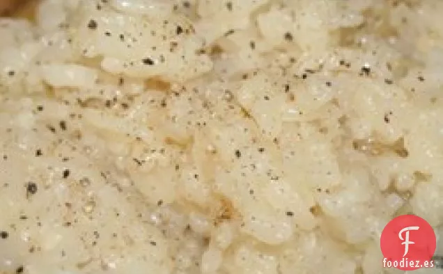 Pilaf de Arroz Arborio con Parmesano y Pimienta Negra