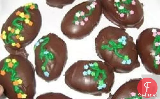Huevos de Pascua Cubiertos de Chocolate