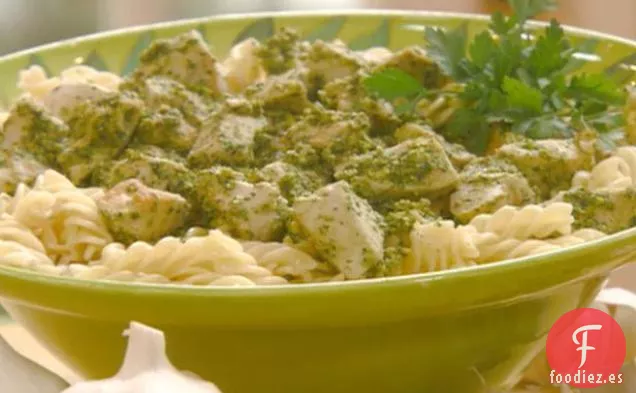 Pollo con Pesto de Pistacho y Perejil
