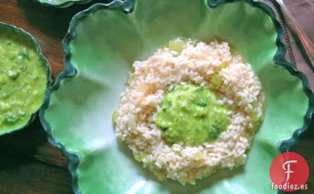 Risotto Blanco Con Puré De Favas