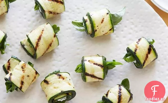 Rollos de Calabacín a la Parrilla con Hierbas y Queso