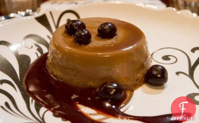 Panna Cotta con Capuchino y Salsa de Chocolate