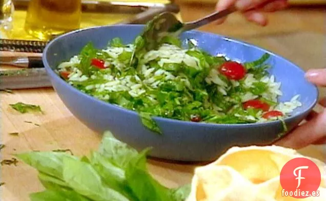 Orzo con Espinacas y Tomates