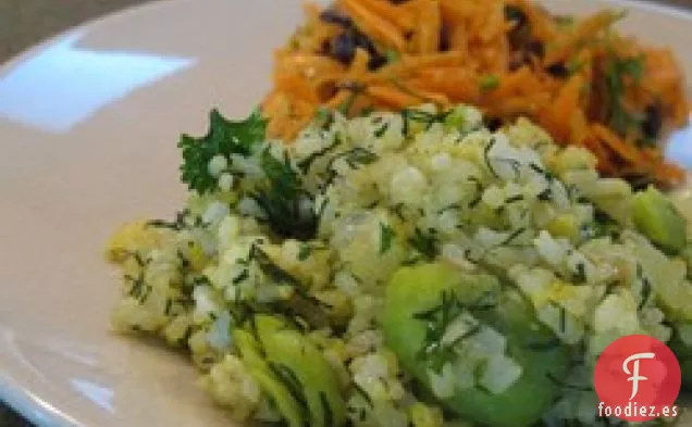 Polo Sabzi Persa (Arroz con Hierbas y Habas)