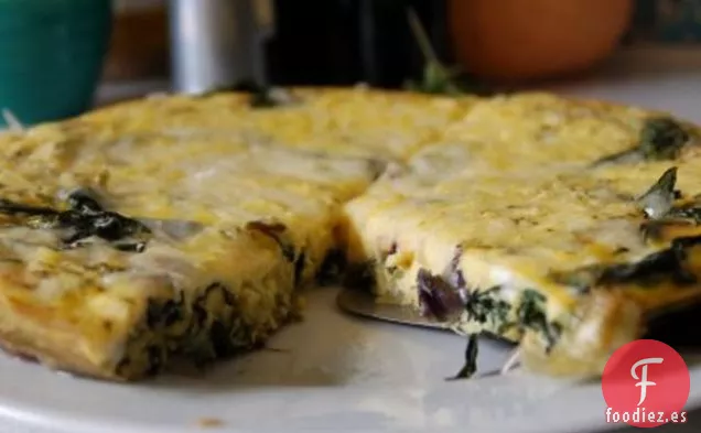 Frittata De Cebolletas Y Verduras