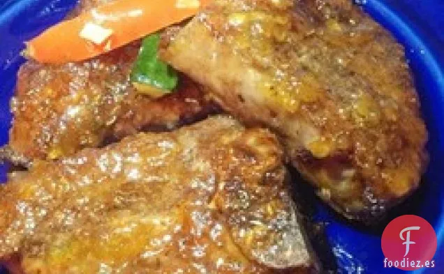 Chuletas de Cordero en Salsa de Pato