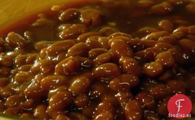 Cazuela de Frijoles Al Horno de Manzana