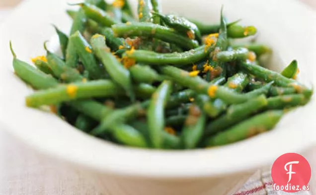 Judías Verdes con Vinagreta de Cebolla Caramelizada