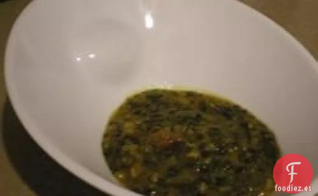 Dal de Luna con Espinacas