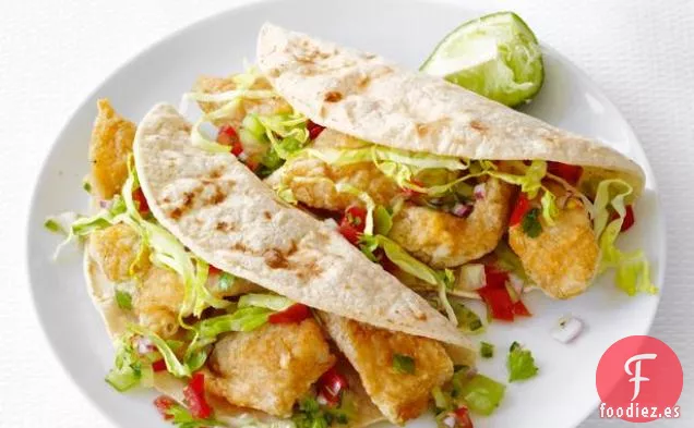 Tacos De Pescado Con Salsa Fresca