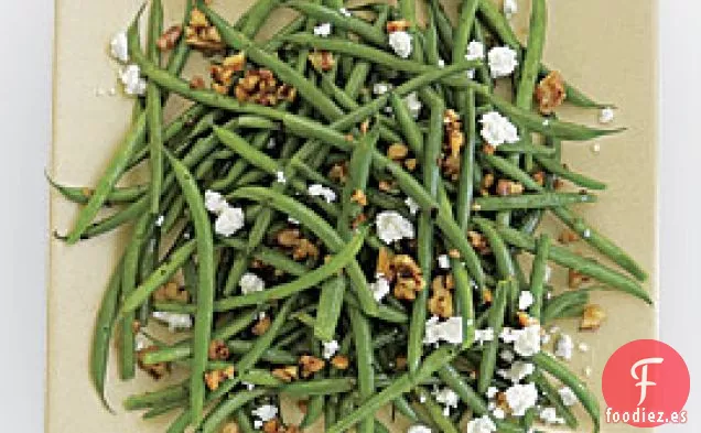 Judías Verdes Con Nueces Tostadas Y Chèvre