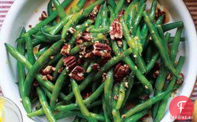 Judías Verdes Con Nueces Y Vinagreta De Arce Receta