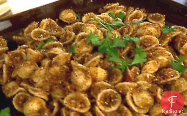 Orecchiette con Salchicha de Pavo y Brócoli Rabe