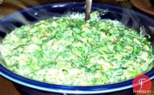 Espinaca con Tocino Cremosa Rápida y fácil