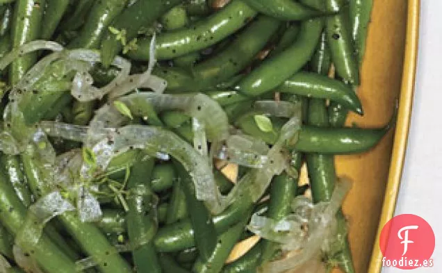 Judías Verdes Con Salsa De cebolla En Escabeche