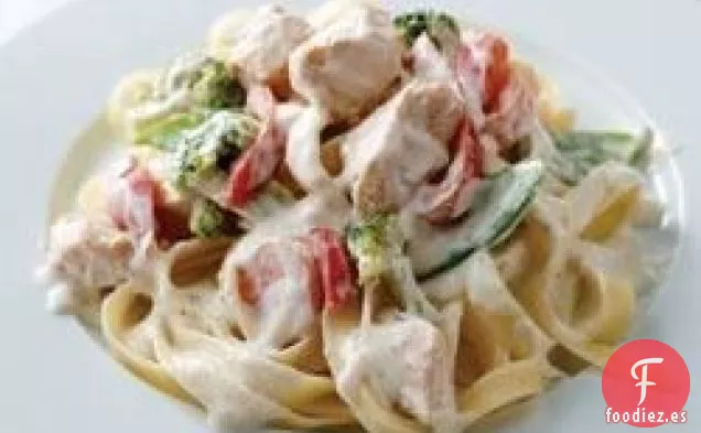 Primavera de Pollo con Pasta