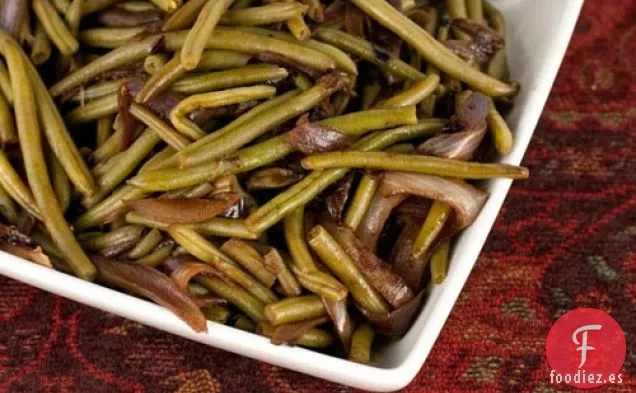 Judías Verdes Con Cebolla Roja Caramelizada